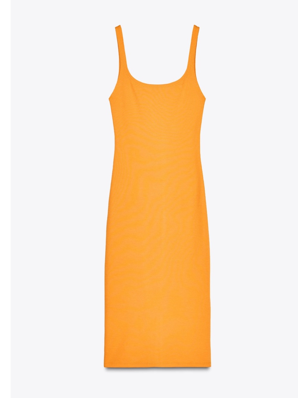 Zara Orange Midi Tank Dress